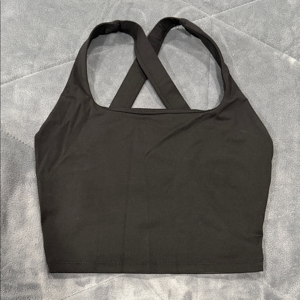 Women's Black Cross-Back Bralette